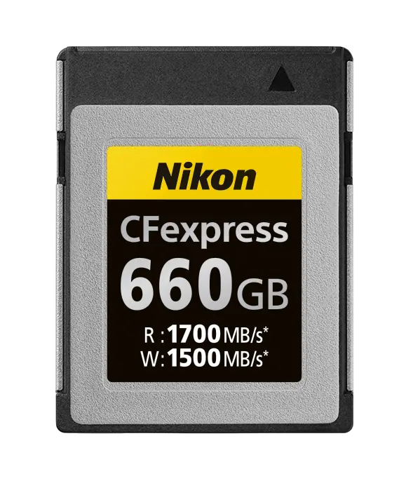 Cartão de memória CFexpress de 660 GB (tipo B) da Nikon